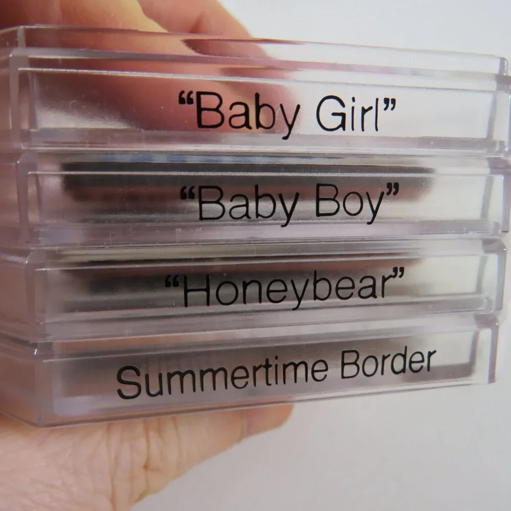 Fiskars Clear Rubber Stamps STACKABLE New